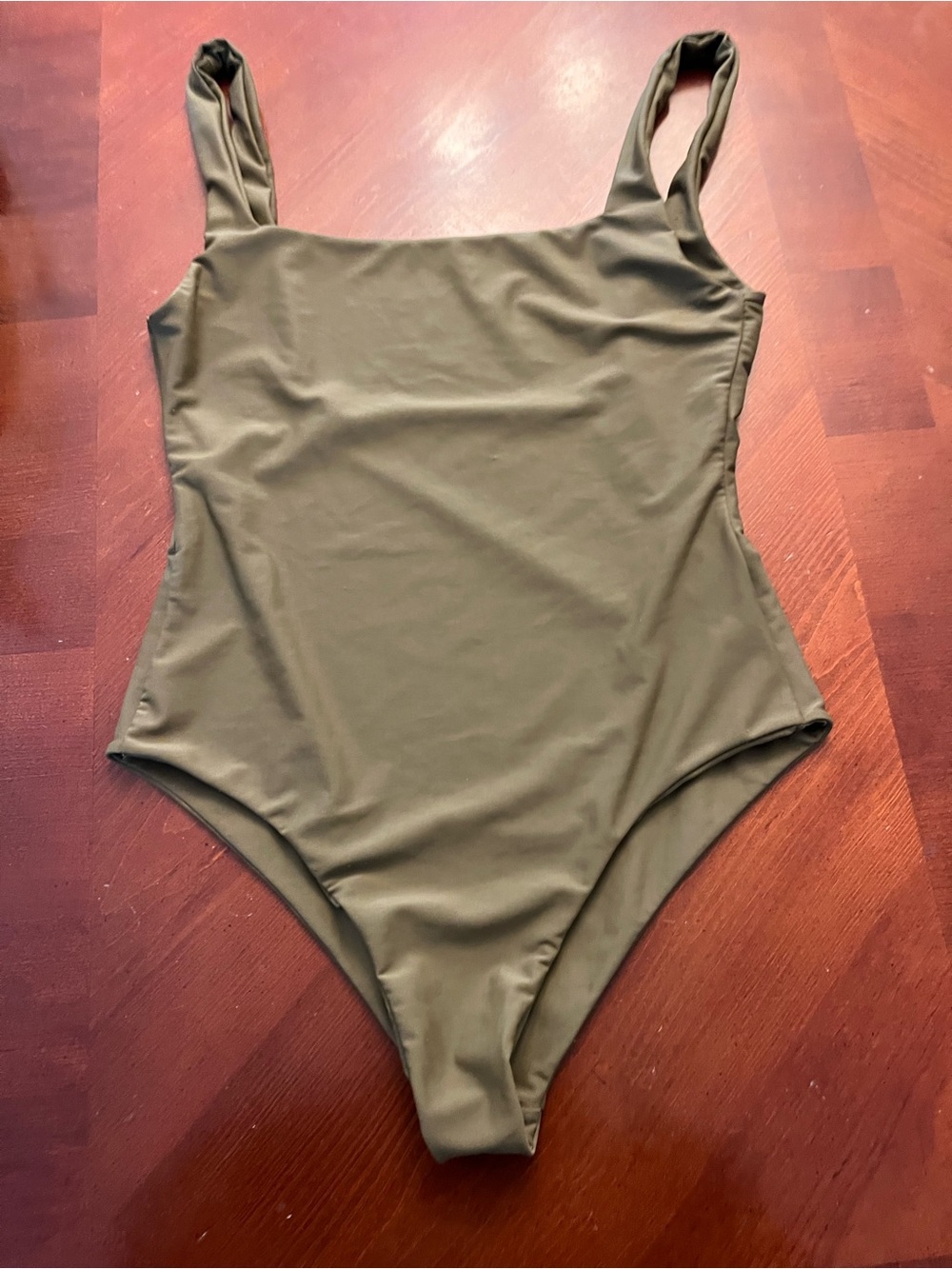 Bellakini One Piece Swimsuit Olive Green Size LARGE